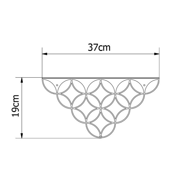 Półka Holo / PM Black - POLYHEDRA